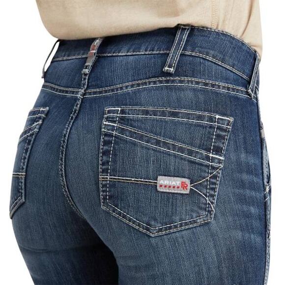 Ariat Women’s FR DuraStretch Midrise Boot Cut Jean NEW Size 25R 10016176 - Picture 3 of 12